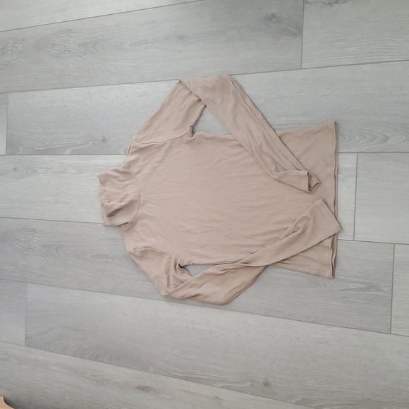 Joah Brown Classic Turtleneck Flexrib Size Xs/s Like New In Taupe - Picture 5 of 9